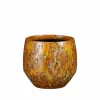 Bloempot Harris Ø16,5x14cm - keramiek - donkergeel