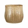 Bloempot Vida Ø18,5x16,5 - stoneware - bruin