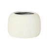 Bloempot Ø40xH30cm - stoneware - wit