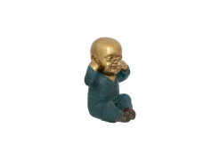 Boeddha beeld Sagesse Jiling H21cm set van 3