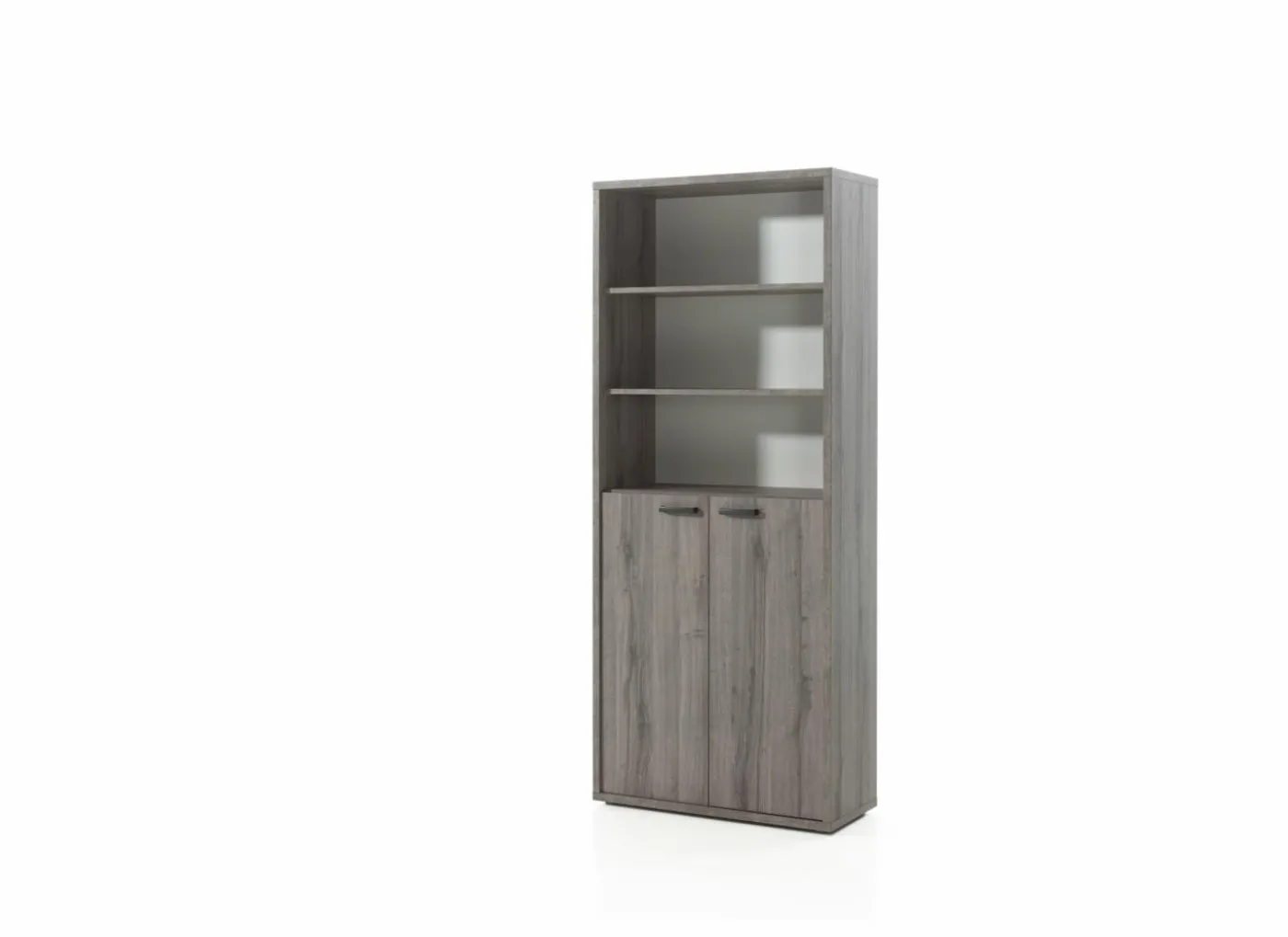 Boekenkast Pronto 2 90x216x40cm - melamine - sherman grijs
