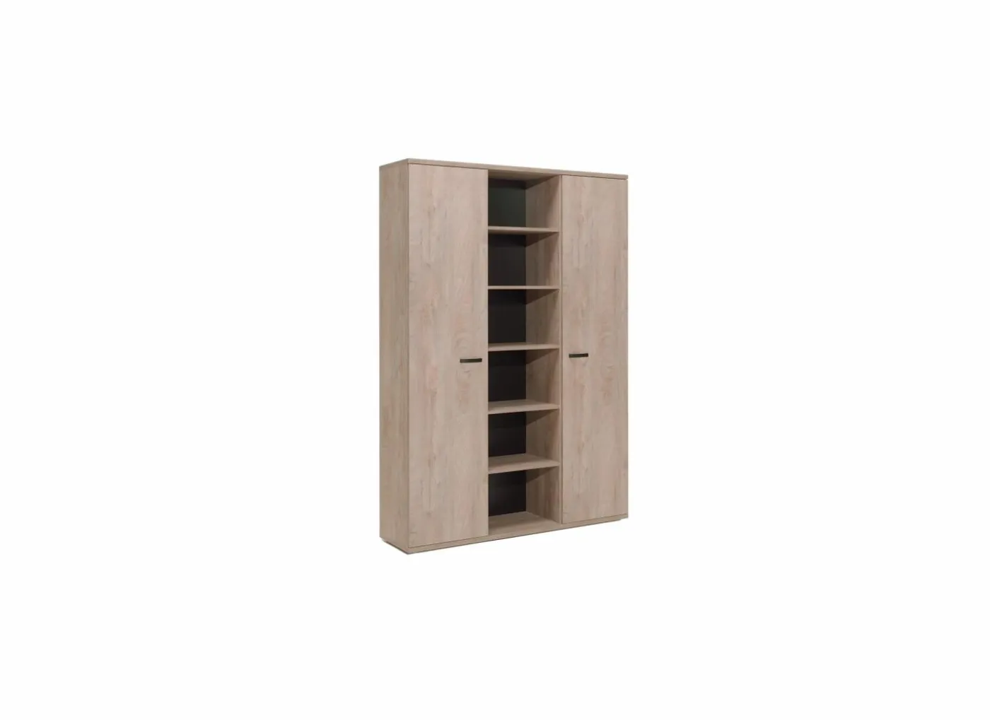 Boekenkast Rio 2 160x40x222cm - melamine - humus eik
