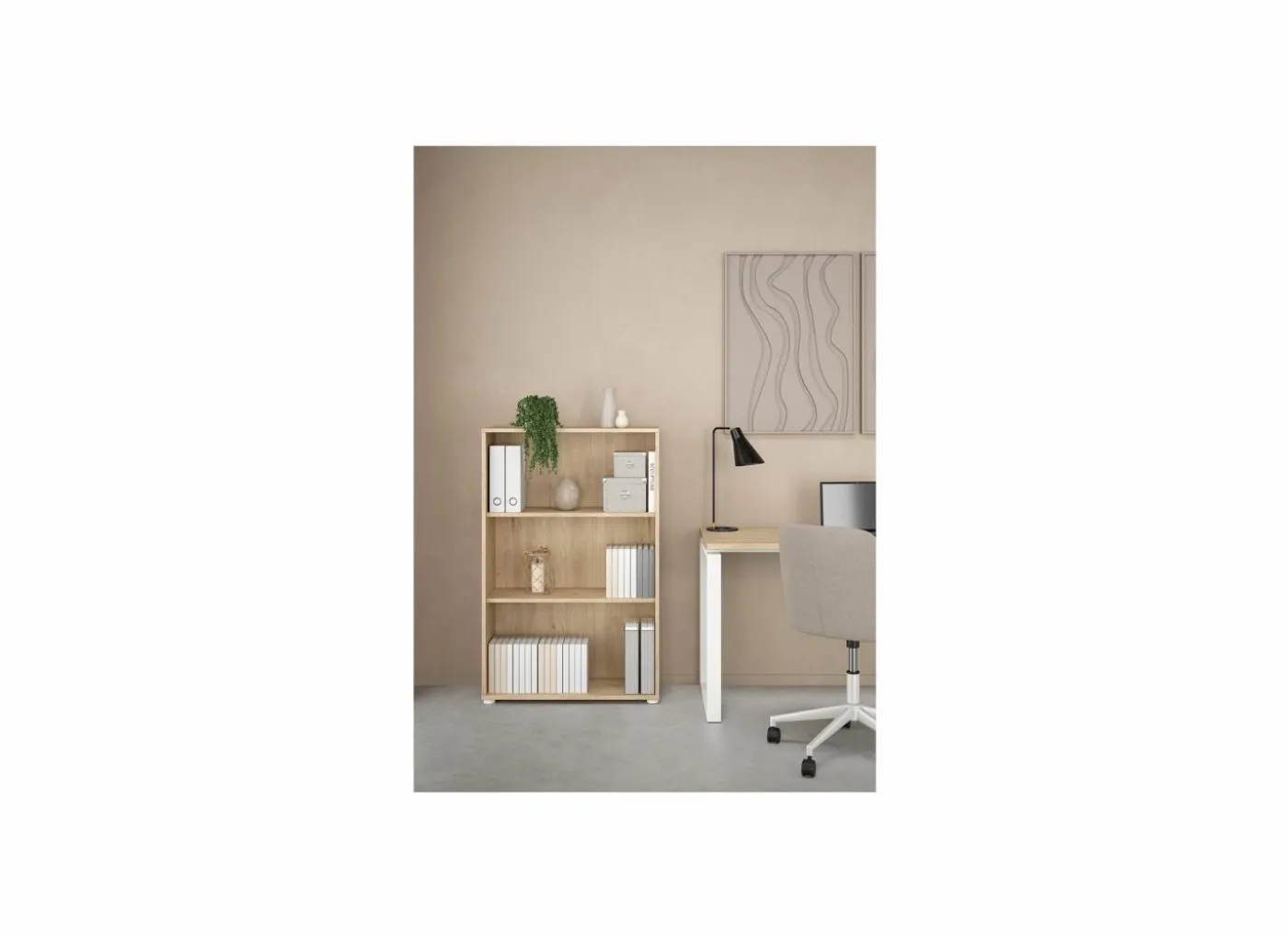 Boekenkast Sign 80x35x124cm - decor - jackson hickory bruin
