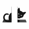 Boekensteun Chat Cache H16cm - metaal - zwart