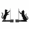 Boekensteun Chat Joueur H15cm - metaal - zwart