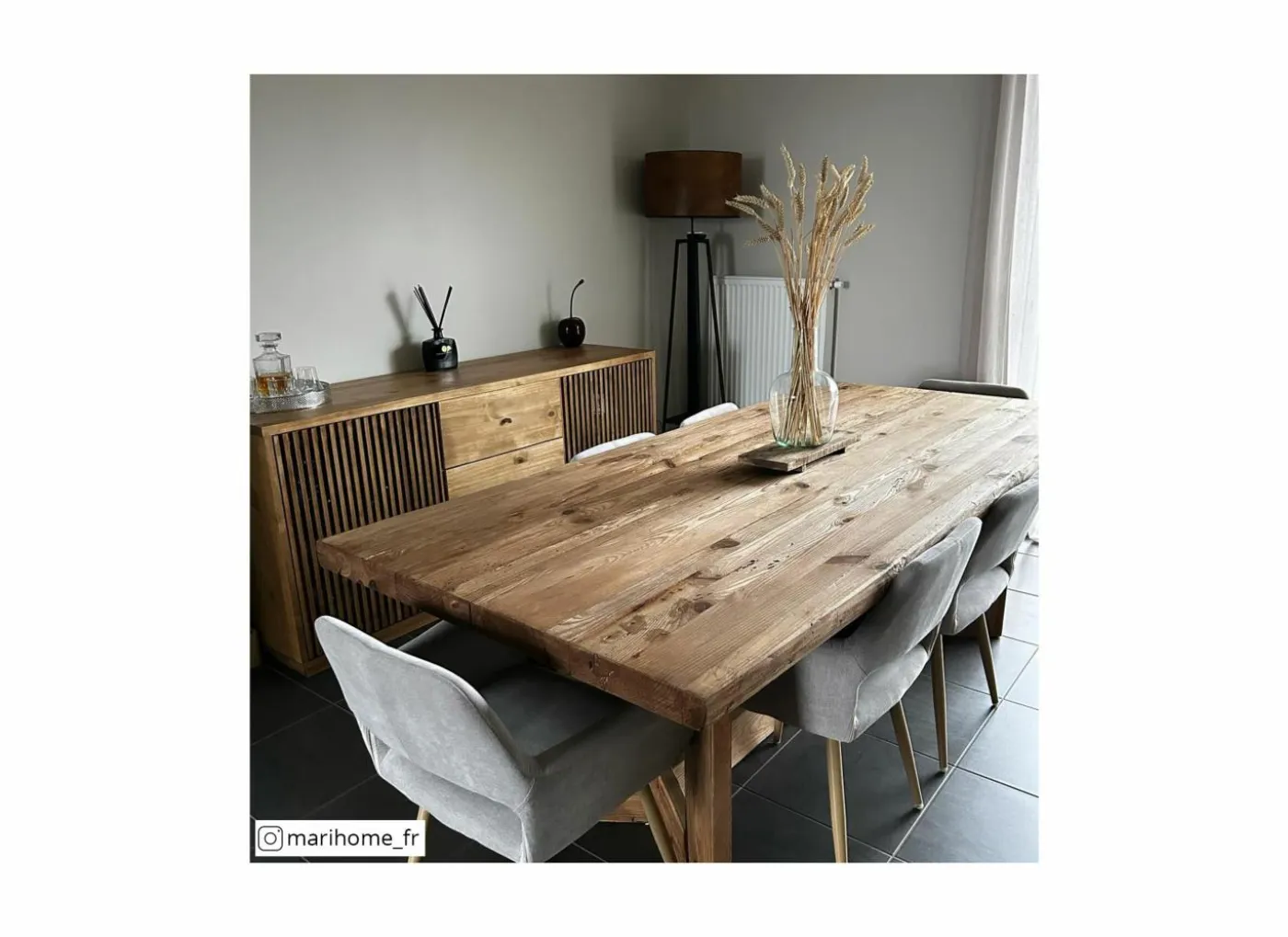 Boomstamtafel Opium 220x100cm - den massief - naturel