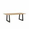 Boomstamtafel Sherwood 200x100cm - eik massief - naturel