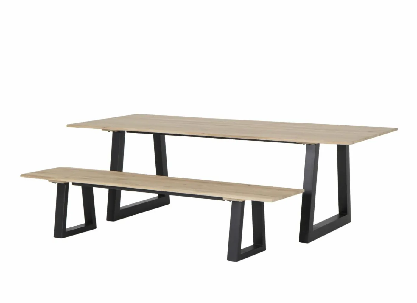Boomstamtafel Sherwood 240x100cm - eik massief - naturel