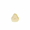 Bord Peer 16x13,50cm - steen - lichtgroen