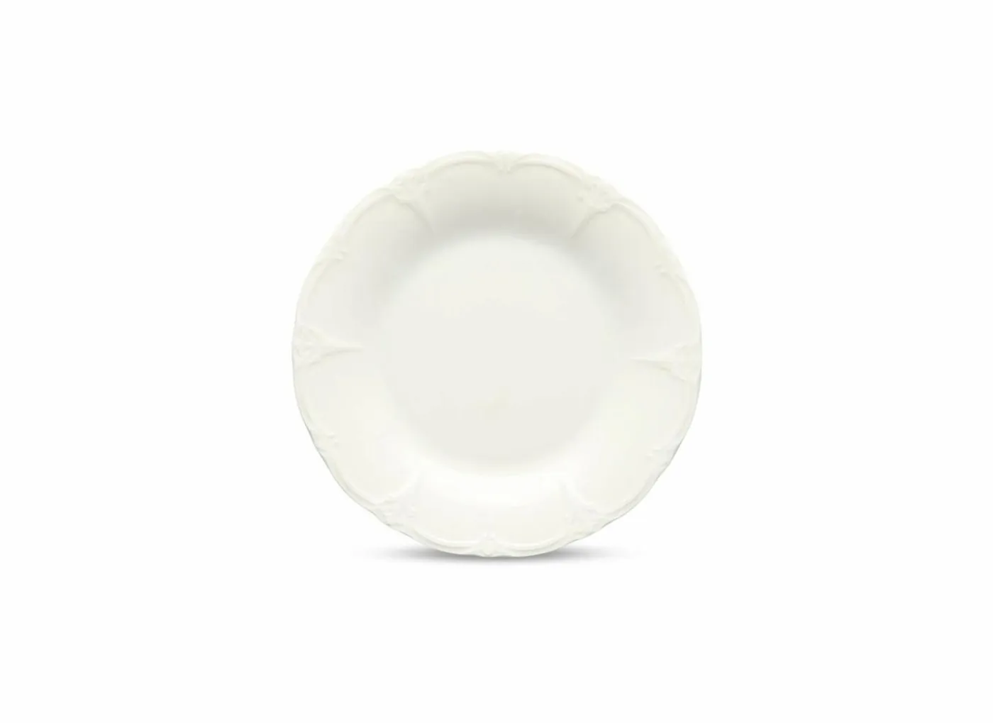 Bord Retro Ø20,5cm - porselein - ivoor