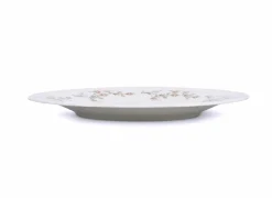 Bord Retro Ø27cm - porselein - wit