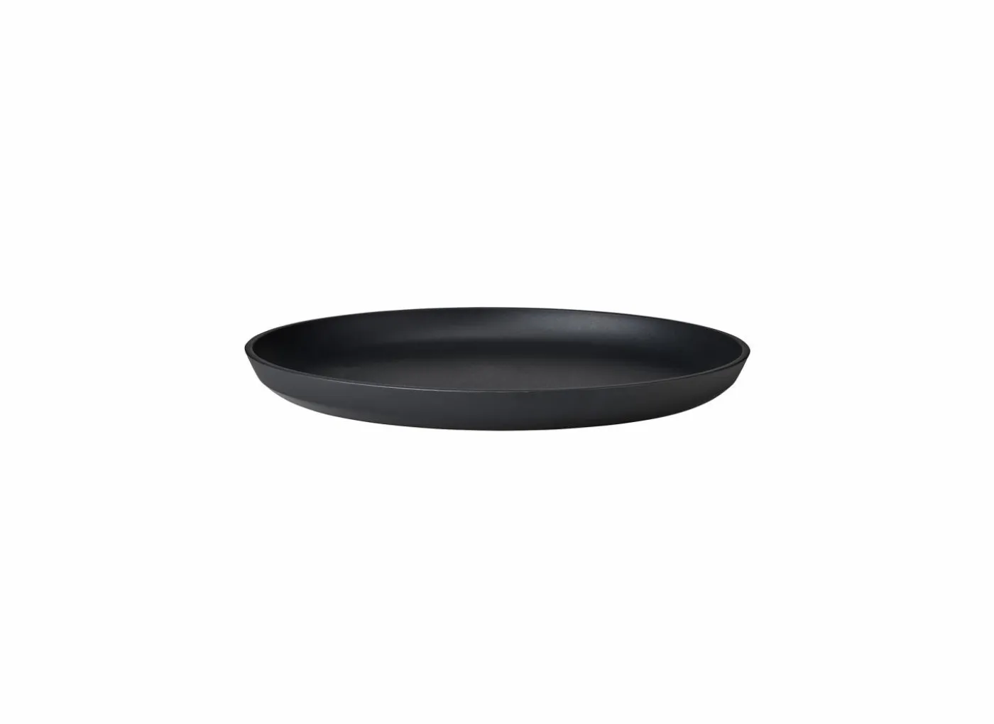Bord Silueta Ø23cm - kunststof - zwart