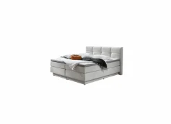 Boxspring BX2110 Portage 160x200cm  - stof - ecru met opbergruimte