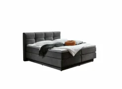 Boxspring BX2110 Portage 160x200cm - stof - antraciet met opbergruimte