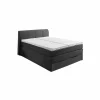 Boxspring BX1440  140x200cm - stof - antraciet  met opbergruimte
