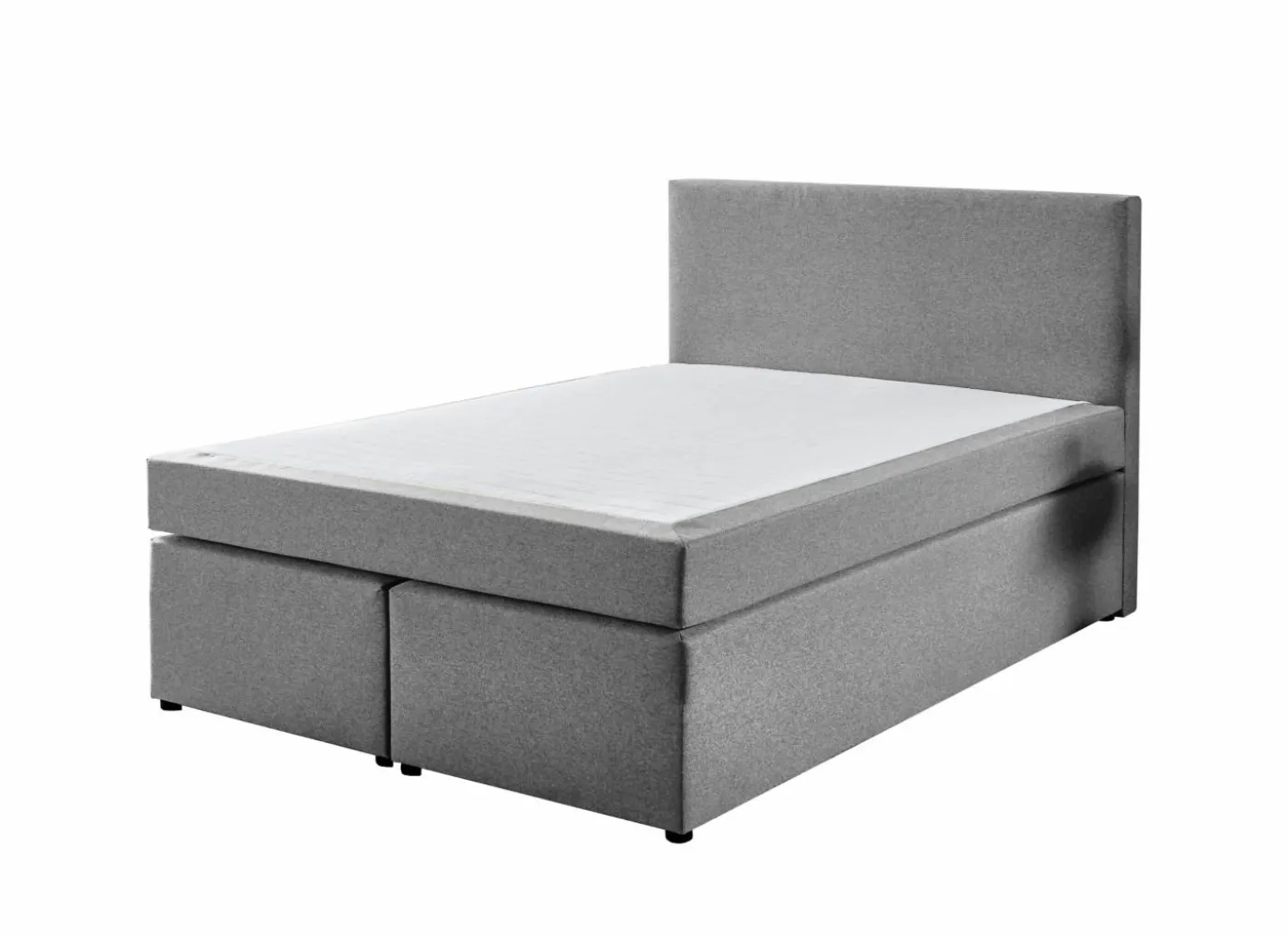 Boxspring BX890 140x200cm - stof - lichtgrijs