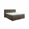 Boxspring BX1670 180x200cm - stof - middengrijs