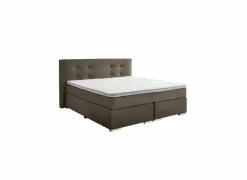 Boxspring BX1670 180x200cm - stof - middengrijs