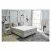 Boxspring Carla Max 160x200cm - stof - beige met opbergruimte