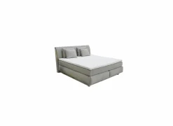 Boxspring Carla Max 180x200cm stof - beige met opbergruimte