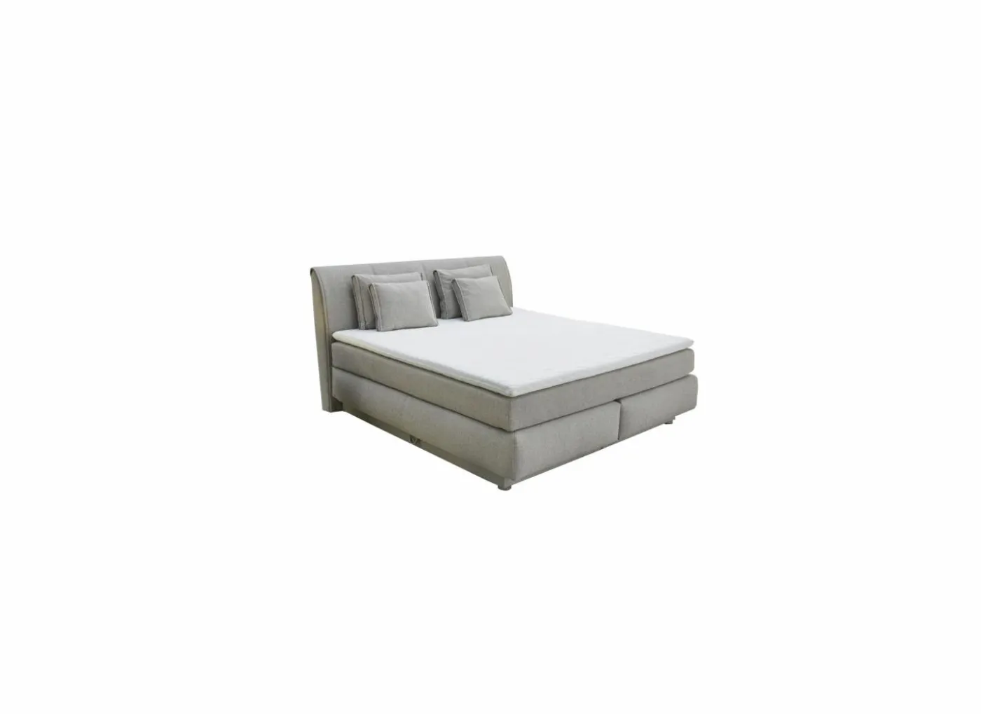 Boxspring Carla Max 180x200cm stof - beige met opbergruimte