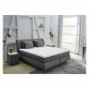 Boxspring Carla Mix 160x200cm - stof - donkergrijs met opbergruimte