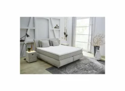Boxspring Carla Mix 180x200cm - stof - beige met opbergruimte