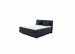 Boxspring Carla Mix 180x200cm - stof - micro blauw met opbergruimte