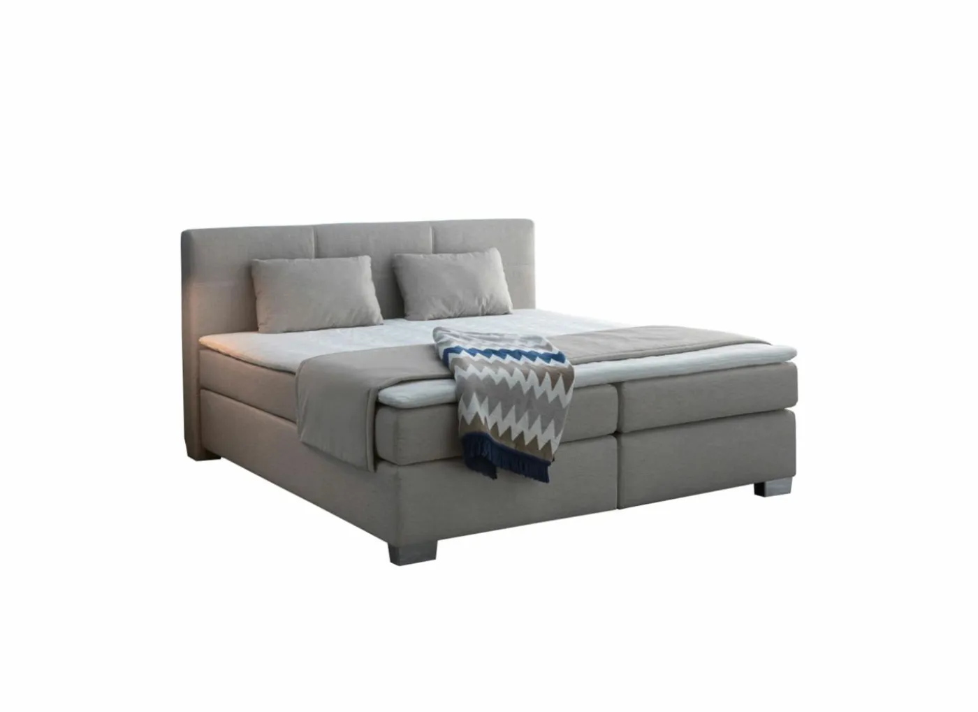 Boxspring Emilia 160x200cm - stof - greige