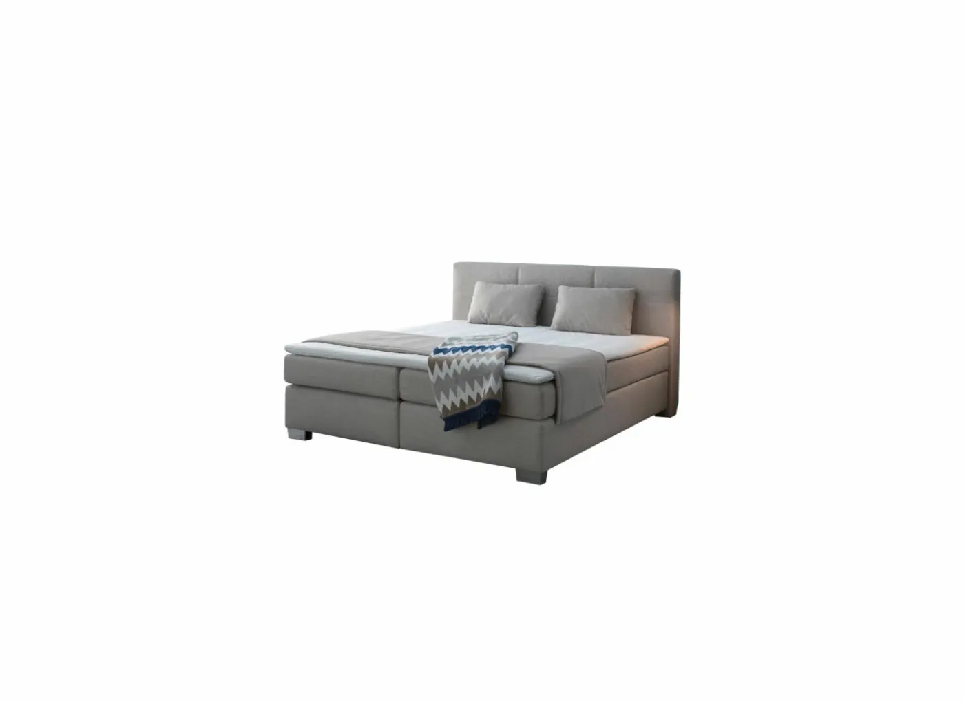 Boxspring Emilia 160x200cm - stof - greige