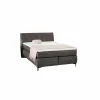 Boxspring Gitta 140x200cm - stof - donkergrijs