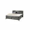 Boxspring Kira Max 180x200cm - stof - donkergrijs