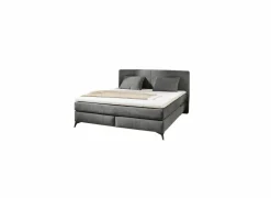 Boxspring Kira Max 180x200cm - stof - donkergrijs