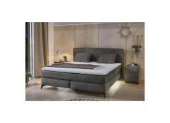 Boxspring Kira Max 180x200cm - stof - donkergrijs
