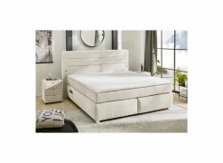 Boxspring Livia Max 180x200cm - stof - greige