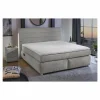 Boxspring Livia Mix 180x200cm - stof - middengrijs