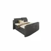 Boxspring Moviestar Max 180x200cm - stof - donkergrijs met tv-lift
