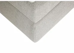 Boxspring Reynosa Gel 180x200cm - stof - zilver met opbergruimte & elektrisch
