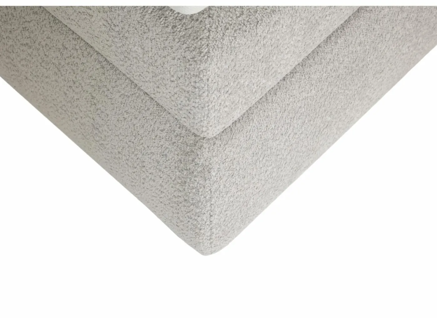 Boxspring Reynosa 180x200cm - stof - zilver met opbergruimte & elektrisch