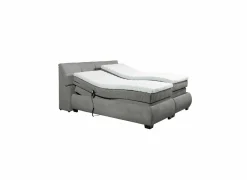 Boxspring Reynosa 180x200cm - stof - grafiet met opbergruimte & elektrisch