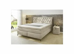 Boxspring Scarlett max 180x200cm - stof - beige