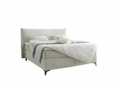 Boxspring Seattle 160x200cm - stof - zilver