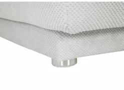 Boxspring Simone 160x200cm - stof - ecru met opbergruimte