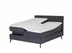 Boxspring Skagen Knapper 180x200cm - stof - antraciet