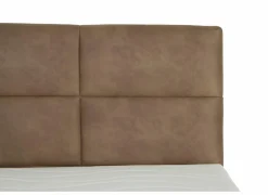Boxspring Skagen 180x200cm - lederlook - cognac