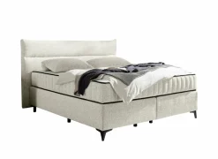 Boxspring Vlieland 180x200cm - stof - ivoor