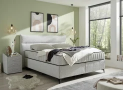 Boxspring Vlieland 180x200cm - stof - dove
