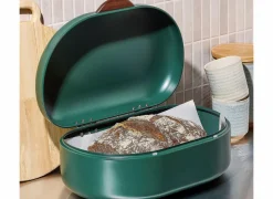 Broodtrommel Crust 40x29cm - metaal - groen
