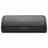 Broodtrommel met schuifdeksel 44,5x26,2x17,3cm - staal - matt black