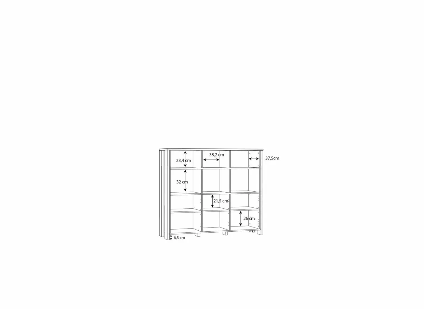 Buffetkast Clif 136cm - decor - old wood & beton